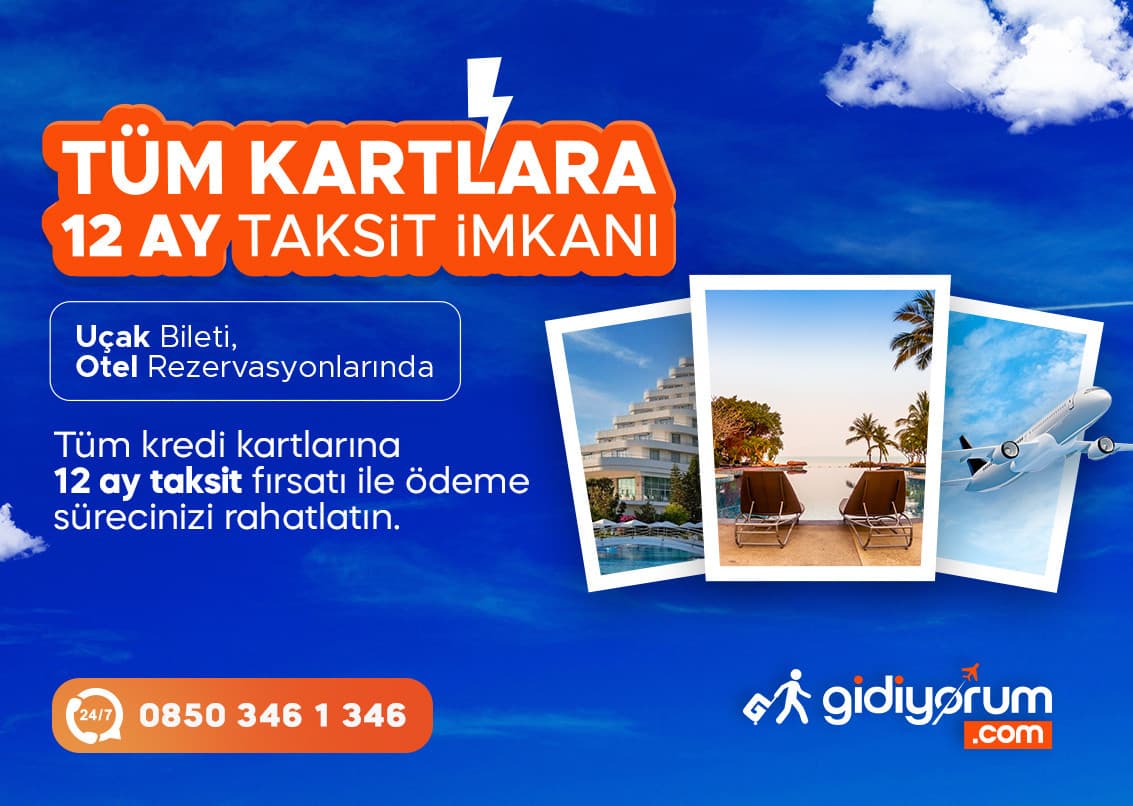 Hayalinizdeki Tatil İçin 12 Aya Varan Taksit!