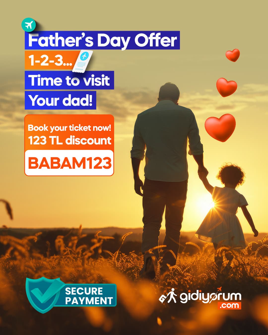 Father's Day Special 123 TL Discount