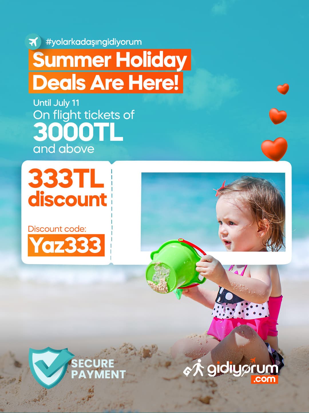 Special Summer Vacation Discount: 333 TL