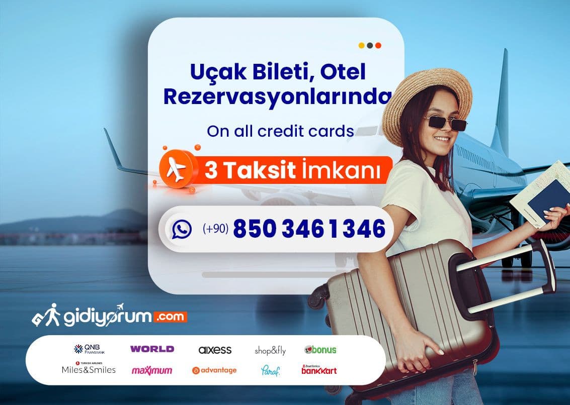 Gidiyorum.com’da Taksit Avantajı!