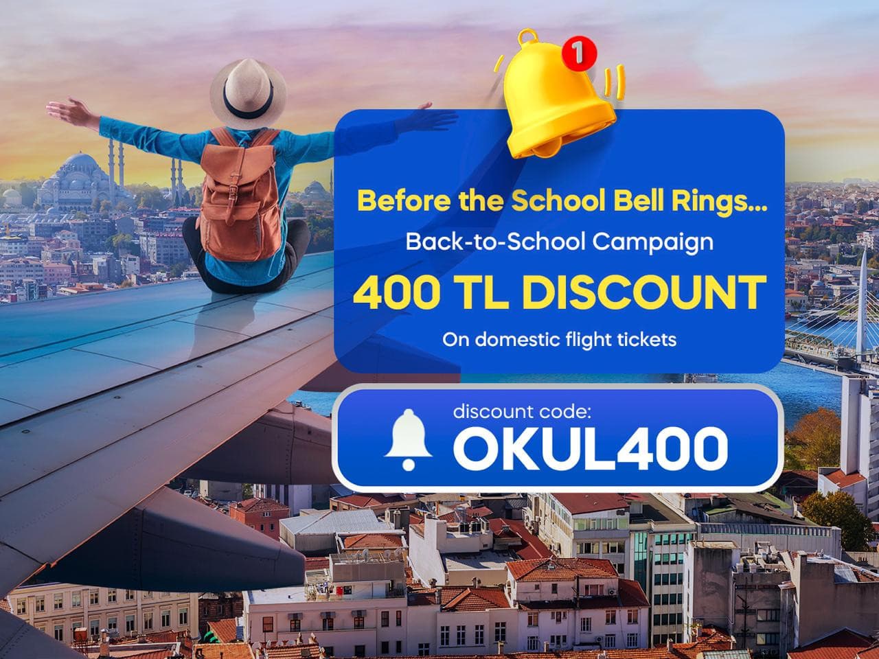 A 400 TL discount for the back-to-school season!