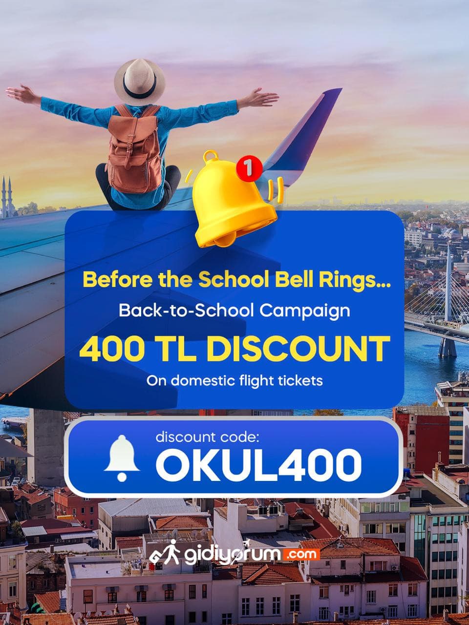 A 400 TL discount for the back-to-school season!