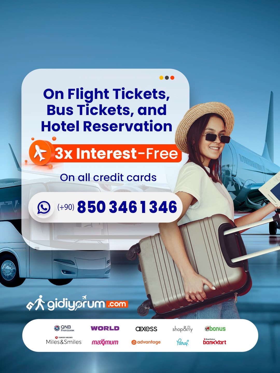 Plan Your Trip with 3 Interest-Free Installments
