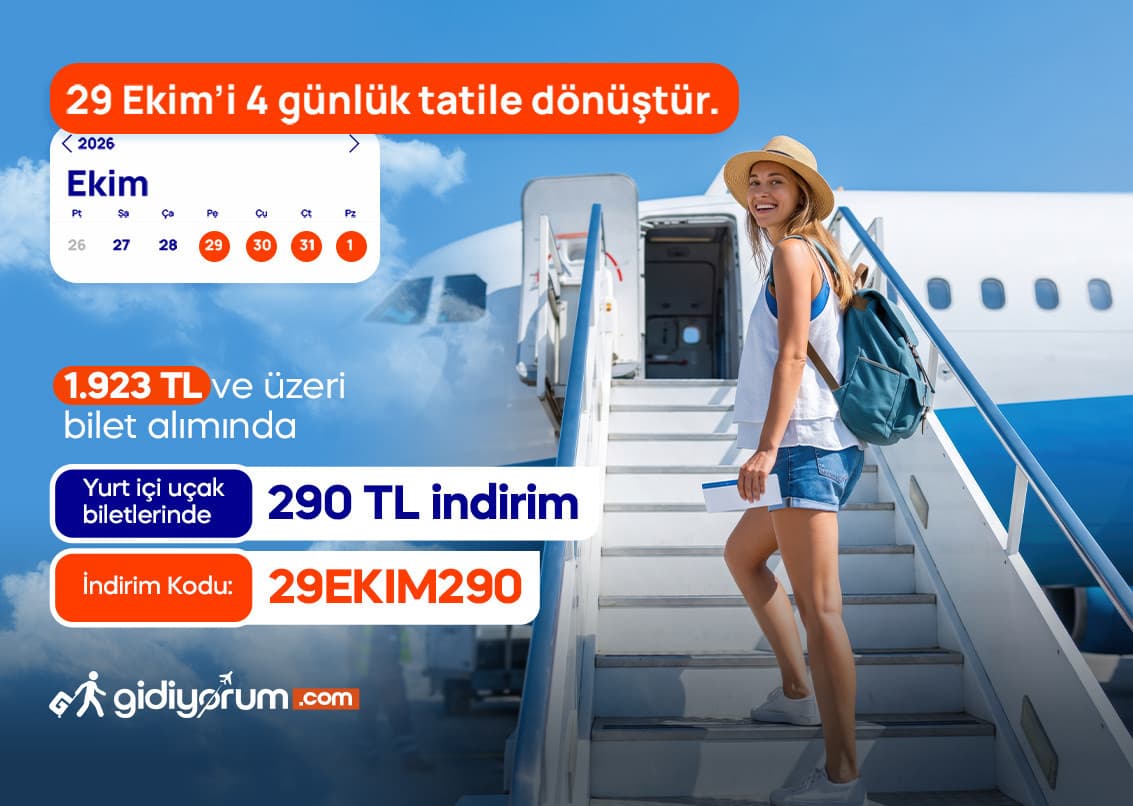 29 Ekim’e Özel 290 TL İndirim!